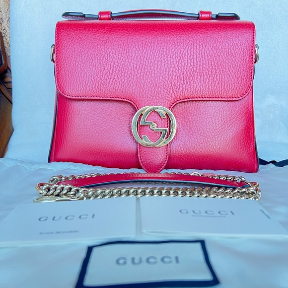 Gucci Calfskin Interlocking G Shoulder bag - Picture 12 of 16